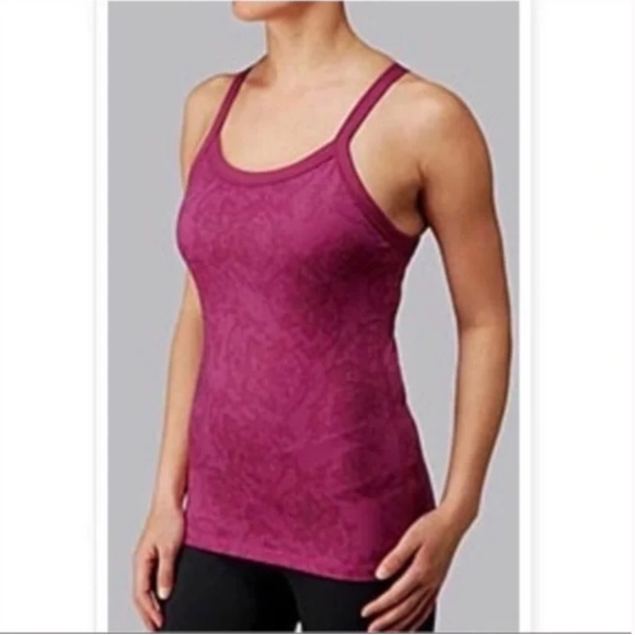 Lululemon Tri Y Lotus Flower Racerback Tank - Picture 1 of 6